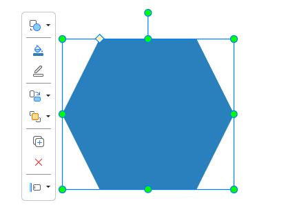 Use the Quick Edit toolbar for shapes in ActivePresenter 10.6