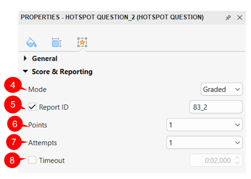 Set Correct Answers, Score and Reporting