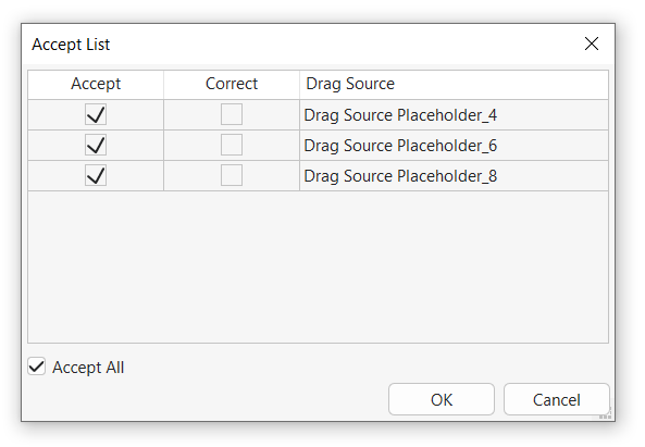 Set Correct Answers for Drag-n-Drop Questions