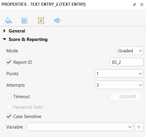 Set score and reporting for essay question