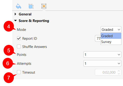 Set score and reporting.