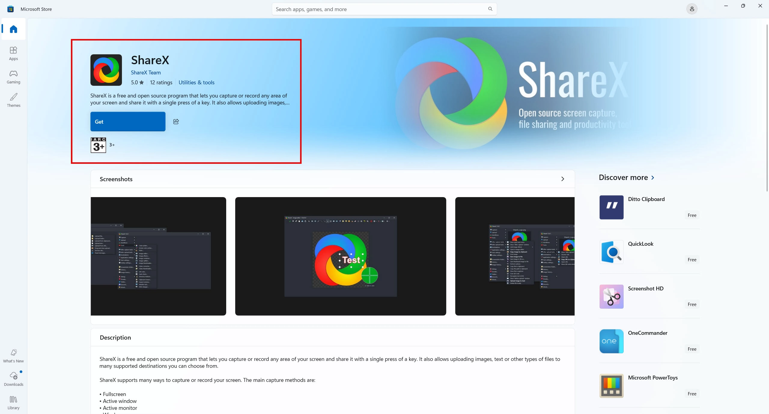 ShareX free screen recorder