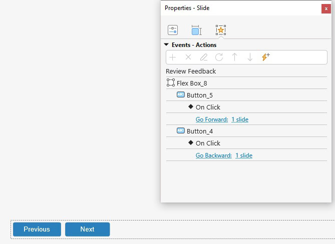 Show Feedback Layer action