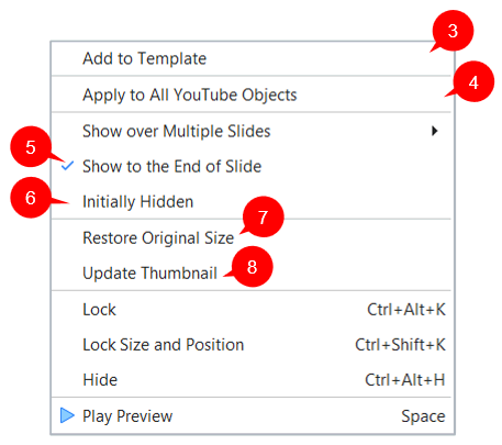 Work with embedded video