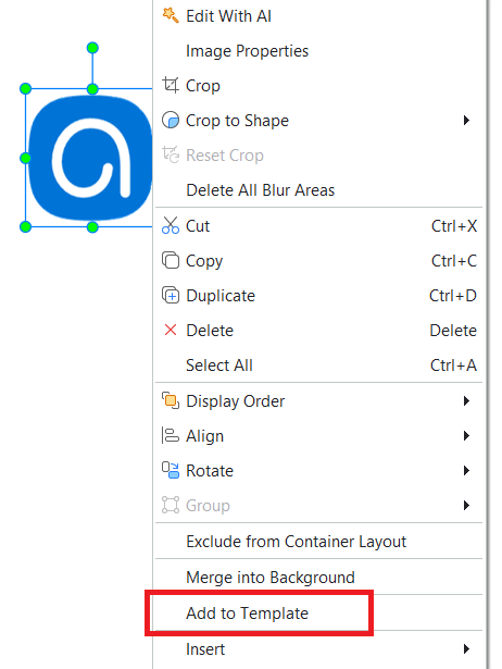 add object to Object Template