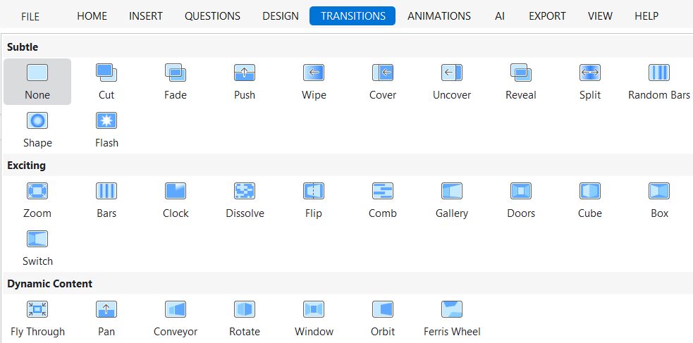 add transition for slide