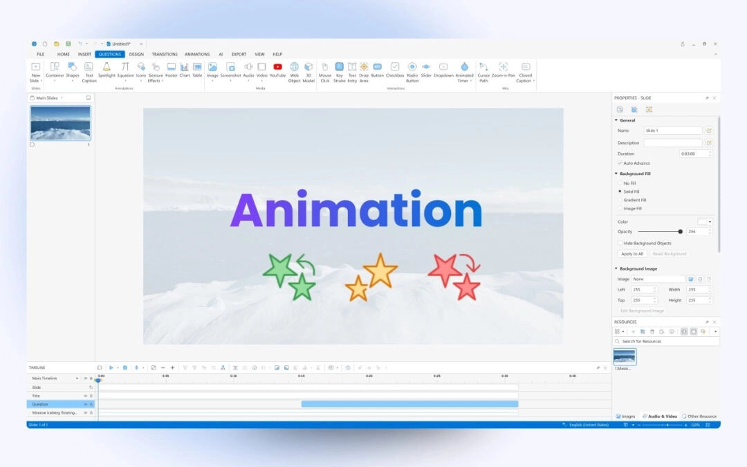 How to Create Object Animation Effects in ActivePresenter 10