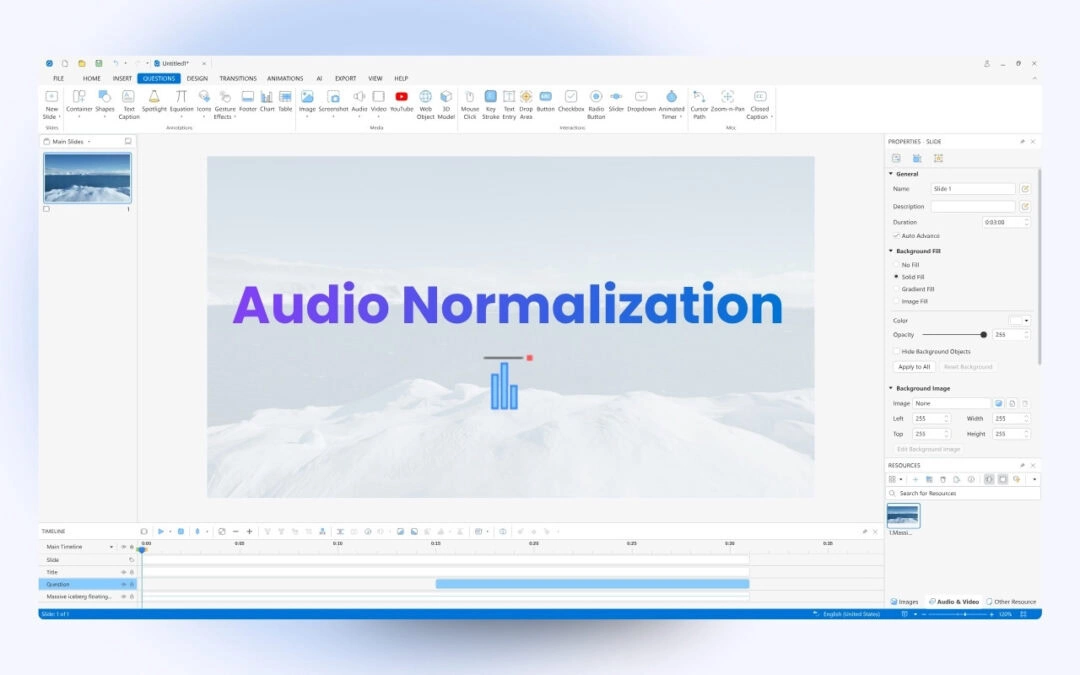 How to Normalize Audio in ActivePresenter 10