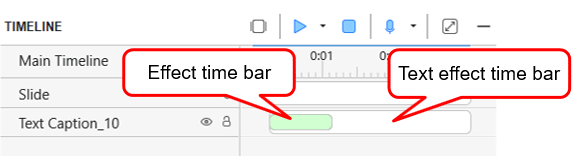 change delay time for text