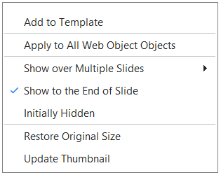 customize web objects