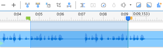 define range to adjust audio volume