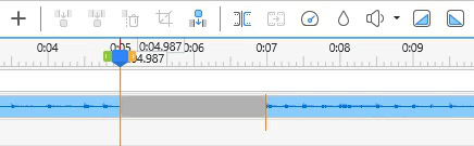 delete the added silence