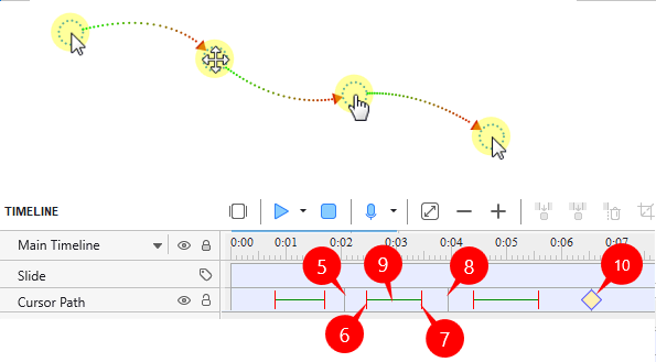 Change timing and speed of mouse movement
