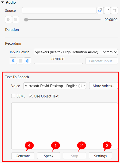 generate voice from audio