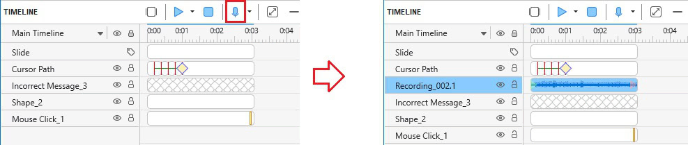 You can insert narration (also voice-over) into a slide during the editing phase.