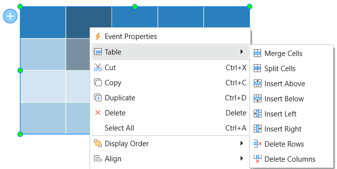 insert rows and columns