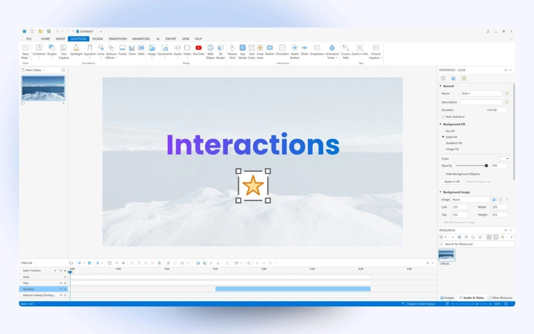 Overview of Interaction Objects in ActivePresenter 10