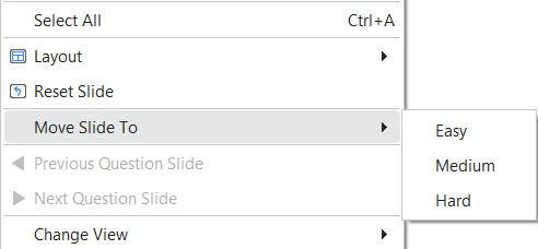 move slides to slide pool