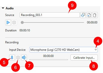 record a new audio track