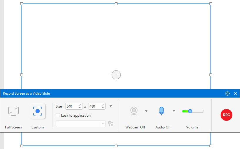 Record Screen as Video Slide
