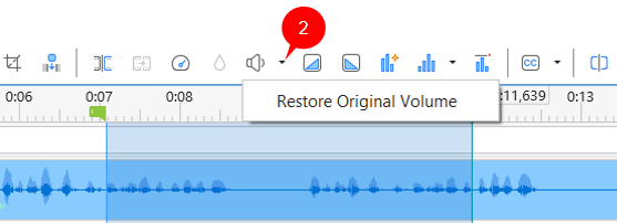 restore original volume