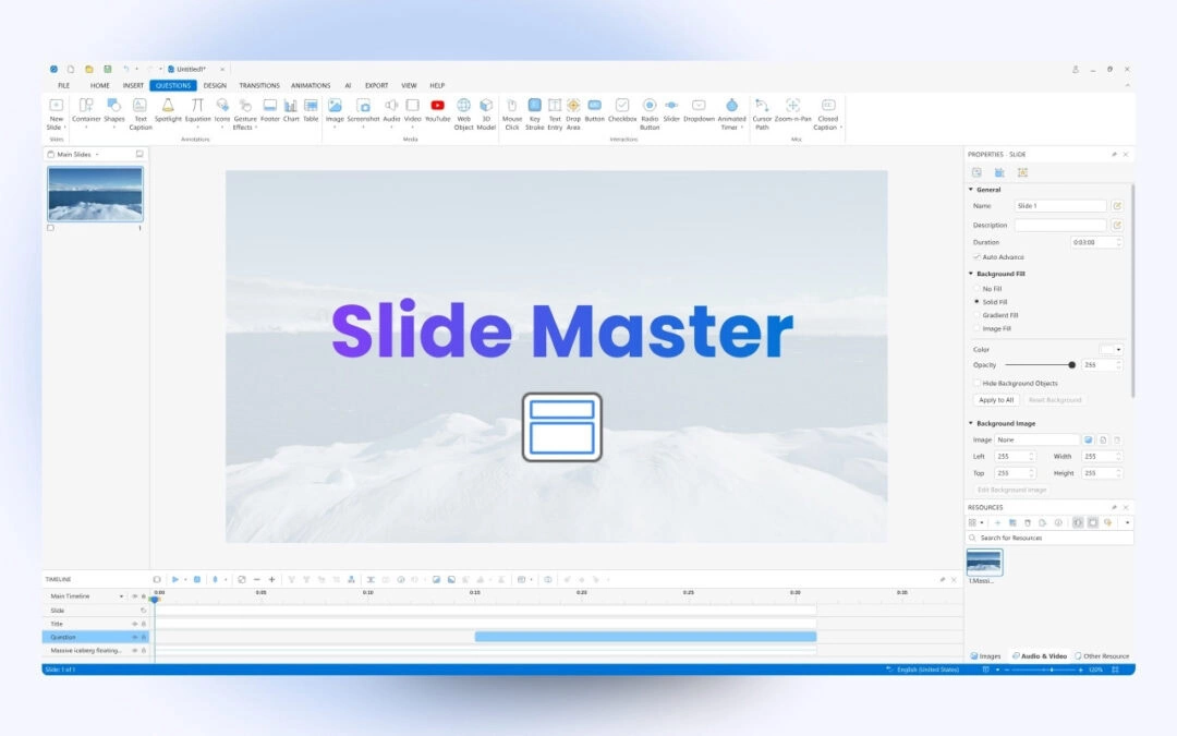 How to Work with Slide Master in ActivePresenter 10