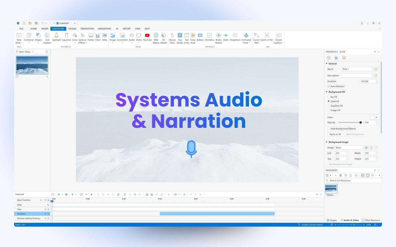 How to Record System Audio and Narration in ActivePresenter 10 - Atomi ...