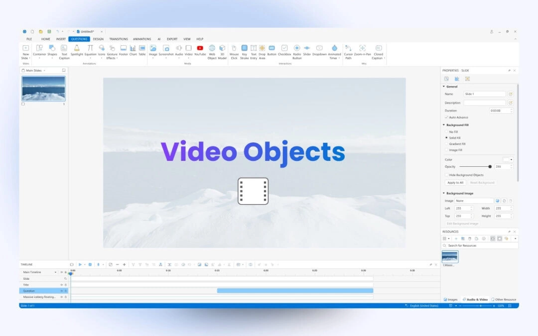How to Insert Video Objects in ActivePresenter 10