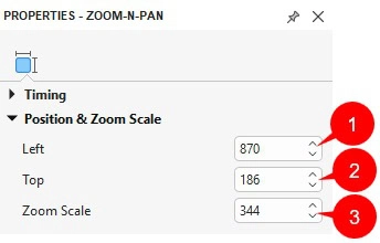 change position and zoom scale