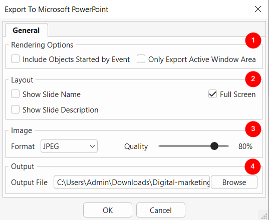 Export PowerPoint