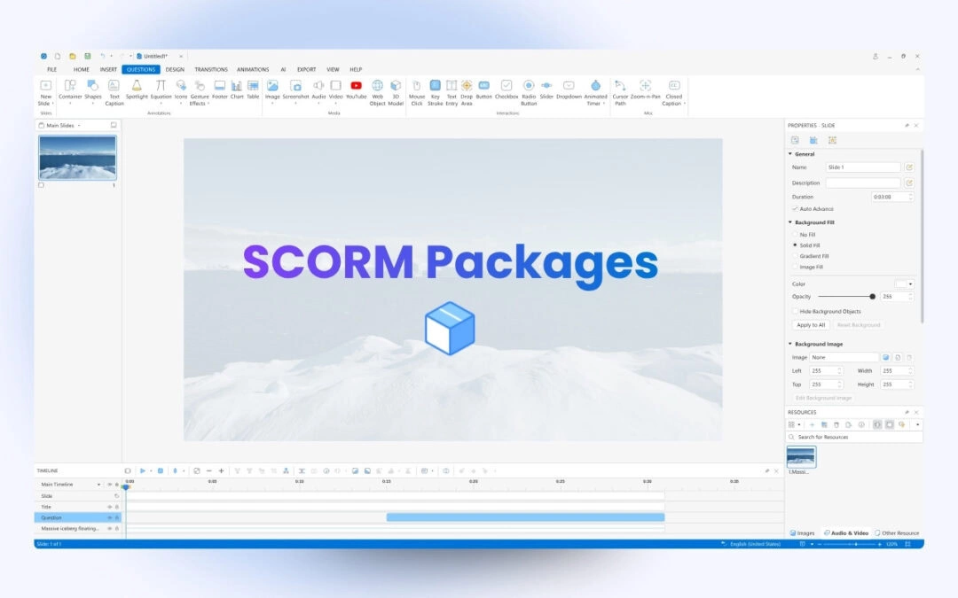 Export Projects to SCORM Packages in ActivePresenter 10