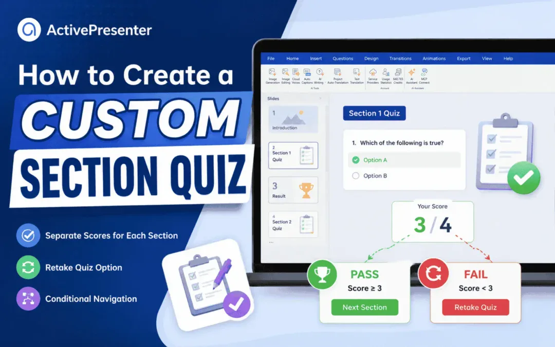 How to Create Section Quizzes (Full Guide)