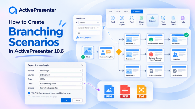 How to create Branching Scenarios in ActivePresenter