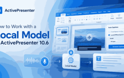 How to Work with a Local Model in ActivePresenter 10.6